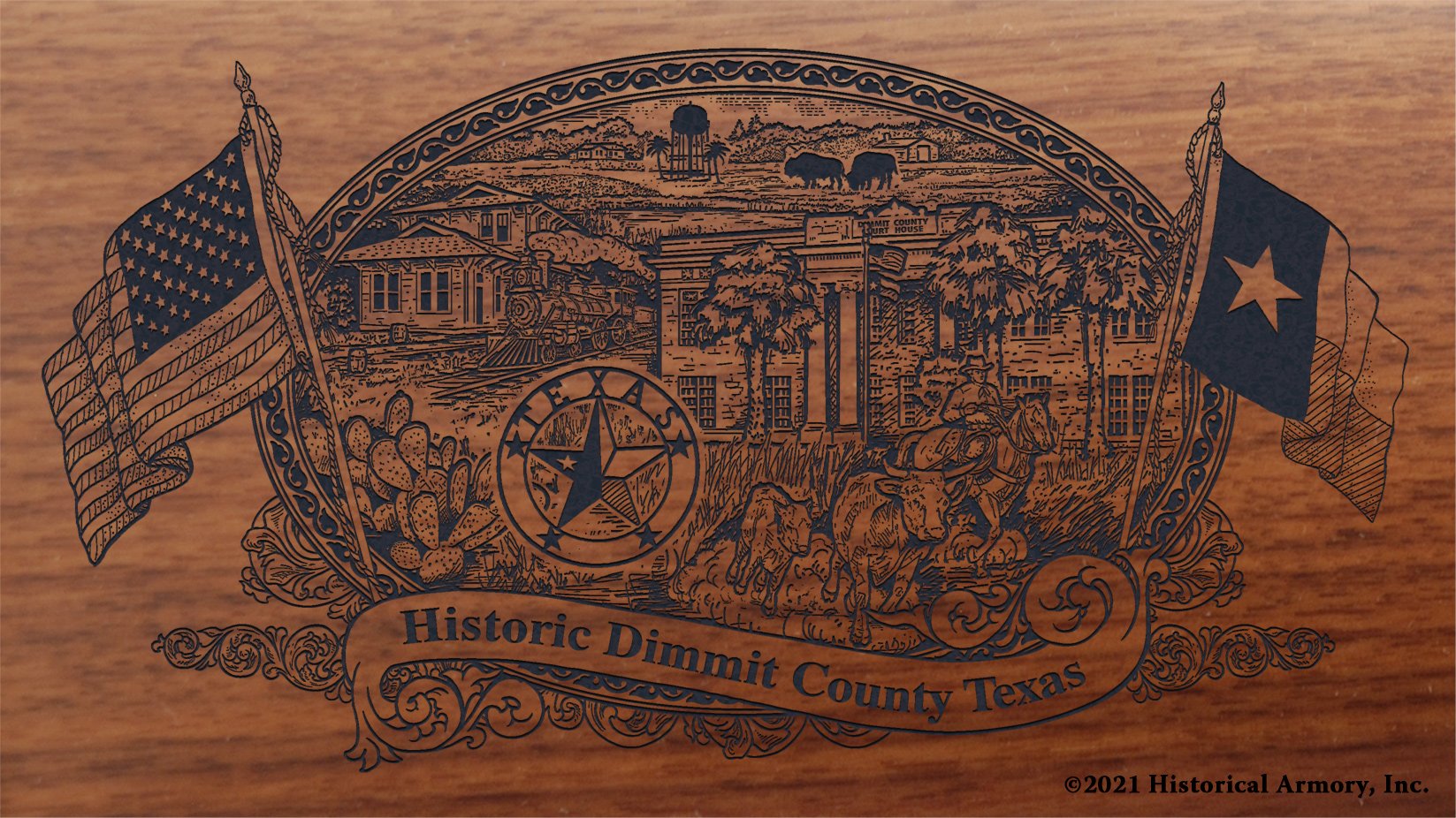 Dimmit County Texas Personalized Engraved Henry Rifles Historical