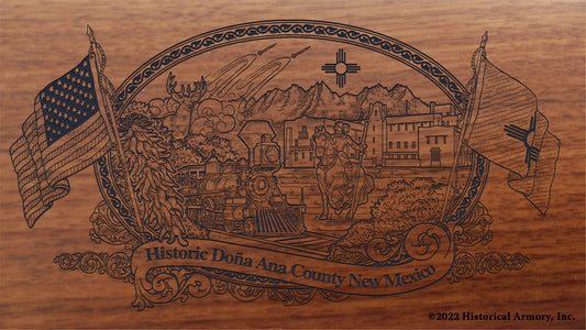 Doña Ana County New Mexico Engraved Rifle Buttstock