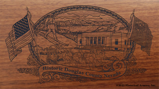 Douglas County Nevada Engraved Rifle Buttstock