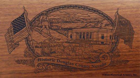 Douglas County Nevada Engraved Rifle Buttstock