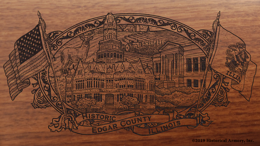 Edgar County Illinois Engraved Rifle