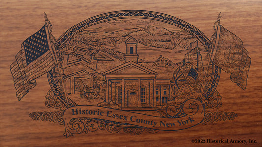 Essex County New York Engraved Rifle Buttstock