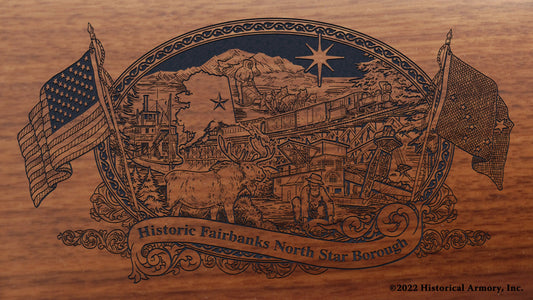 Fairbanks North Star Borough Alaska Engraved Rifle Buttstock