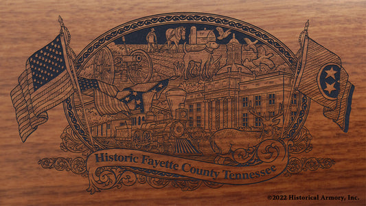 Fayette County Tennessee Engraved Rifle Buttstock