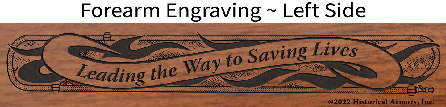 Fire Chief Leading the Way to Saving Lives Engraved Rifle Limited Edition