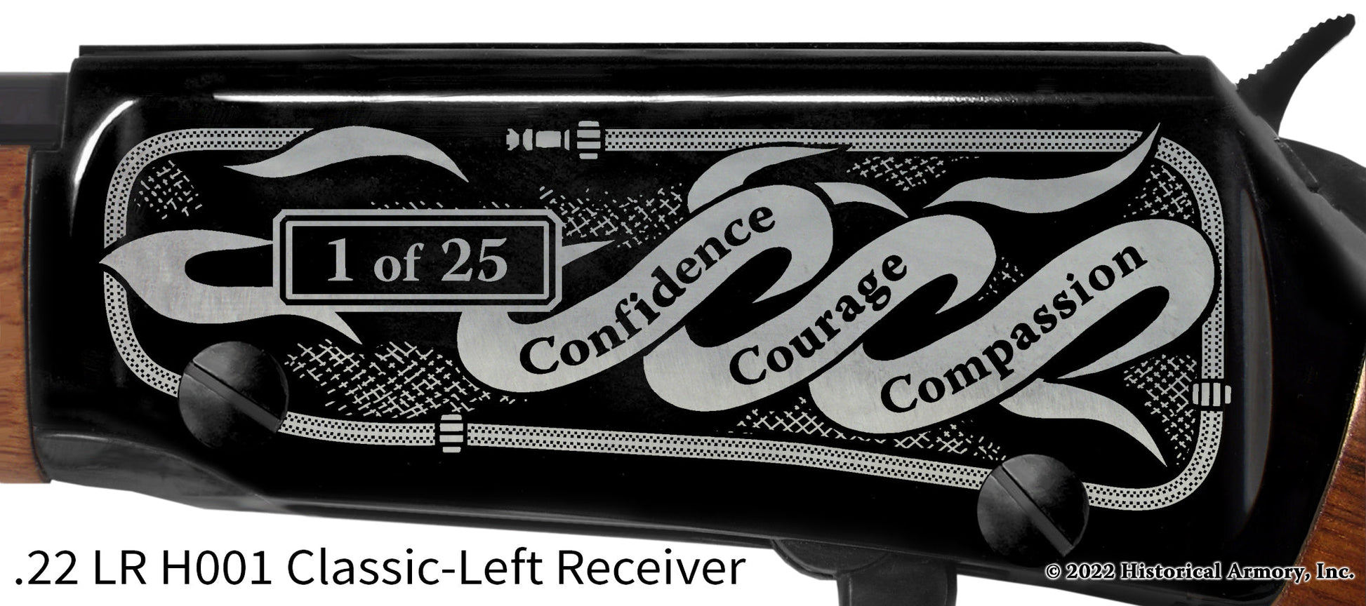 Fire Chief with confidence, courage and compassion Engraved Rifle Limited Edition