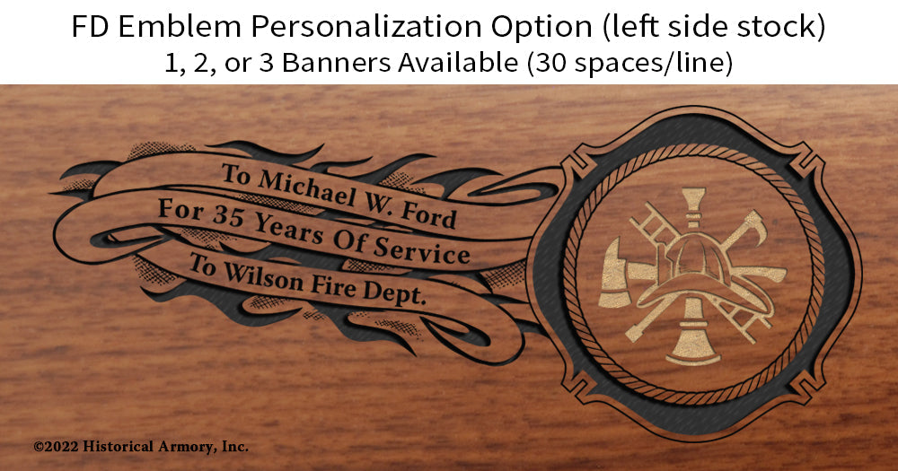 Fire Chief Engraved Rifle Personalized 