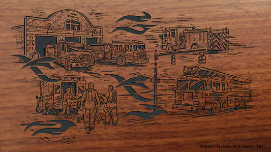 Firefighter Engineer Engraved Rifle Buttstock