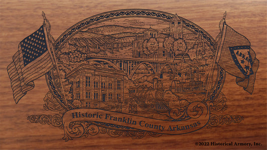 Franklin County Arkansas Engraved Rifle Buttstock