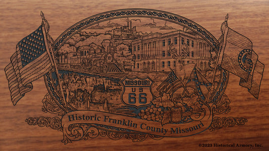 Franklin County Missouri Engraved Rifle Buttstock