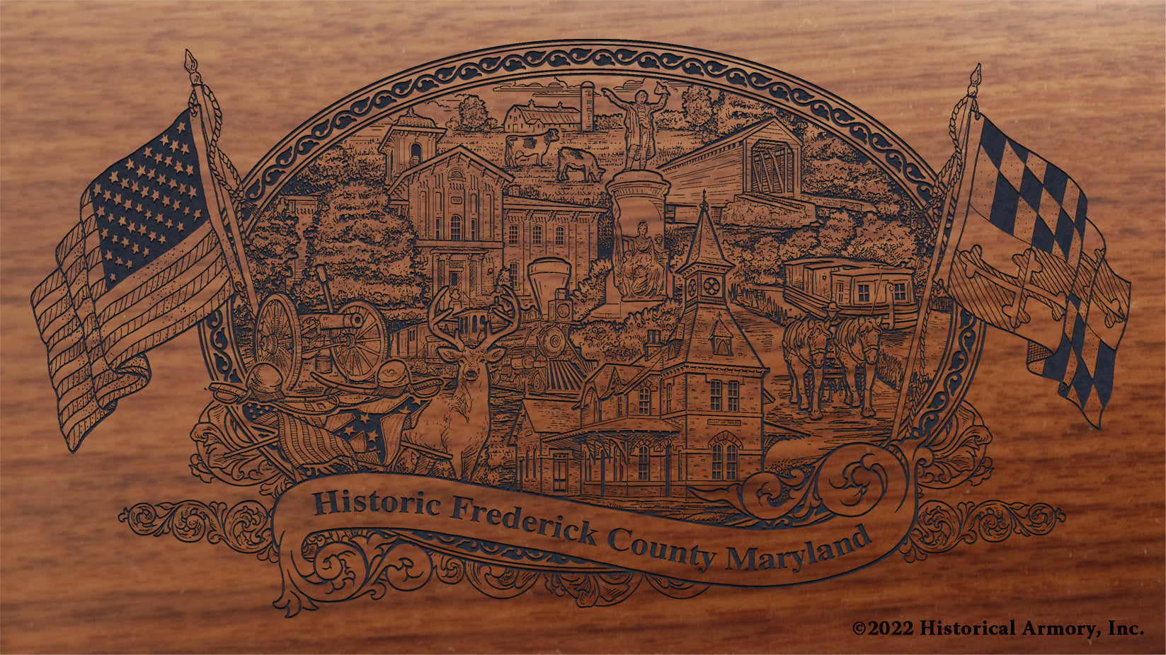 Frederick County Maryland Engraved Rifle – Historical Armory