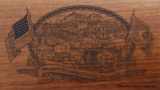 Fremont County Wyoming Engraved Rifle Buttstock