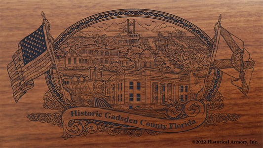 Gadsden County Florida Engraved Rifle Buttstock