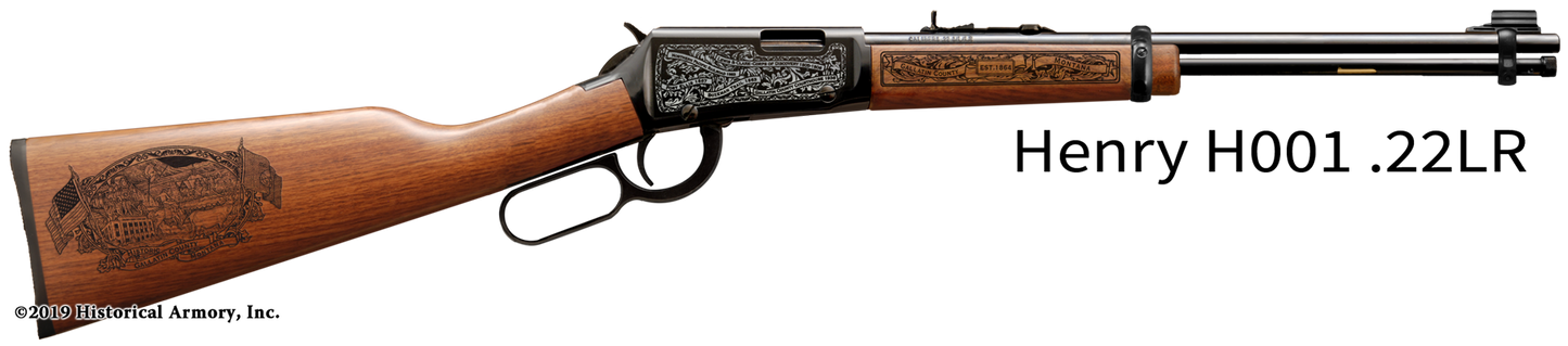 Gallatin County Montana Engraved Rifle