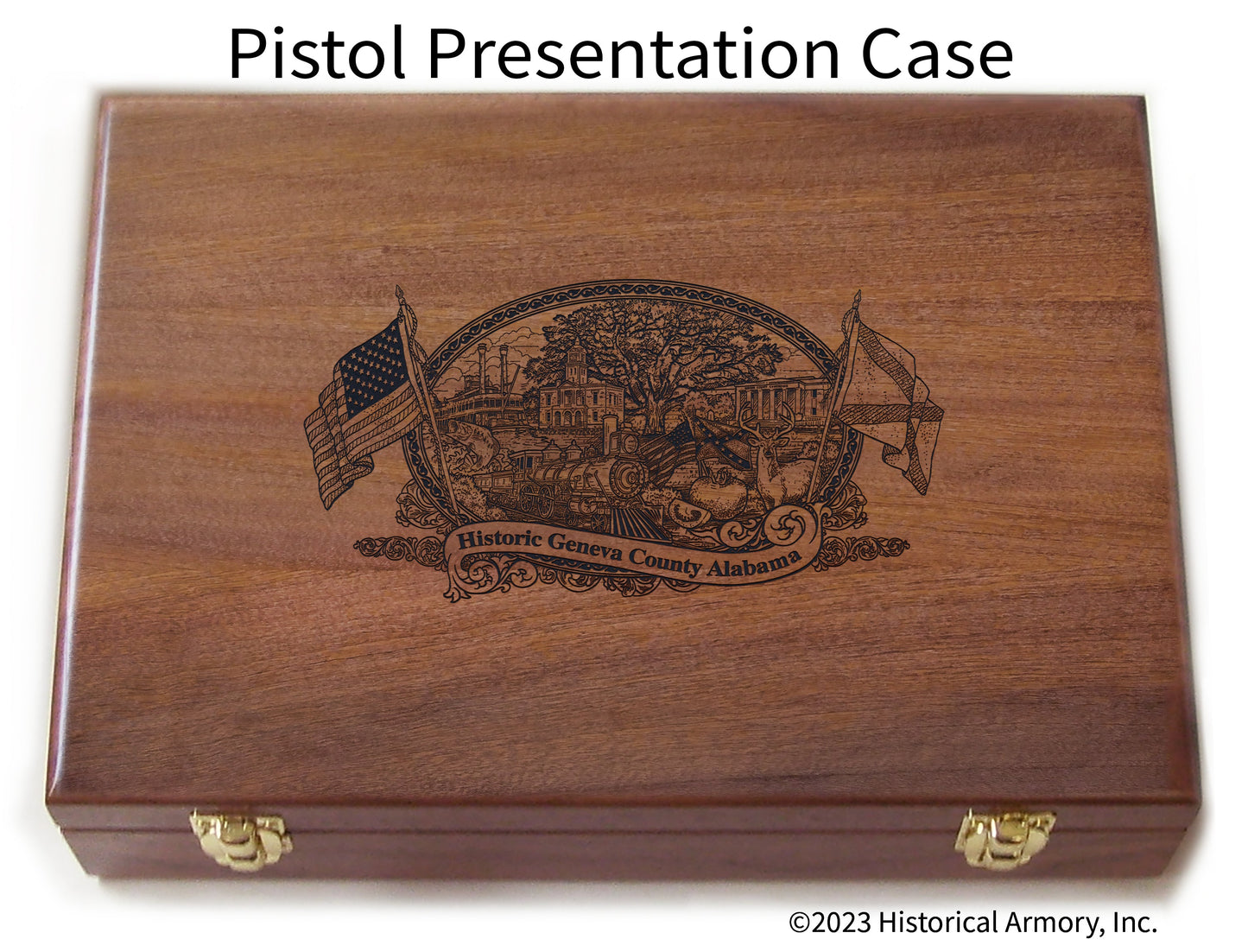 Geneva County Alabama Engraved .45 Auto Ruger 1911 Presentation Case