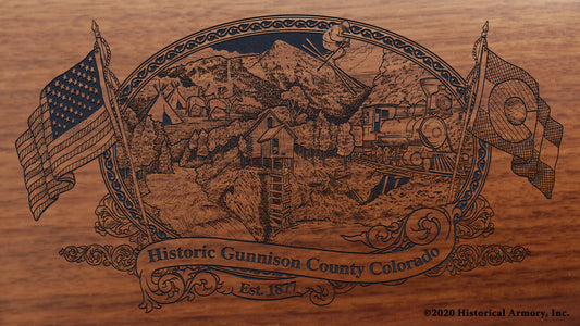Gunnison County Colorado Engraved Rifle