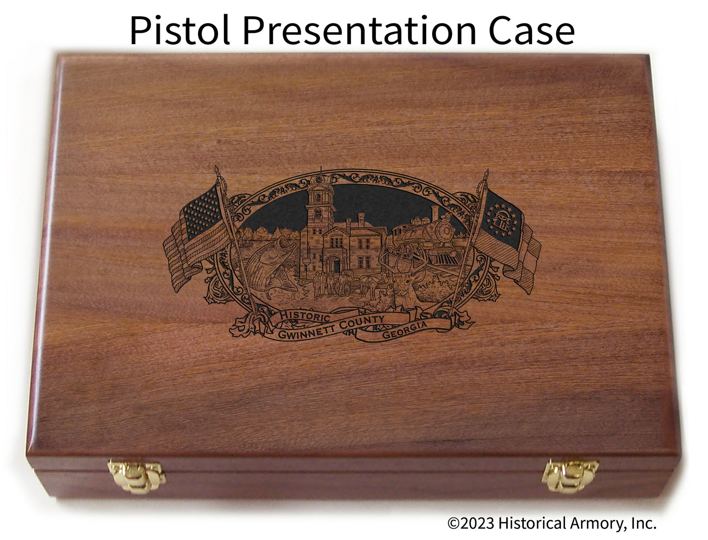 Gwinnett County Georgia Engraved .45 Auto Ruger 1911 Presentation Case