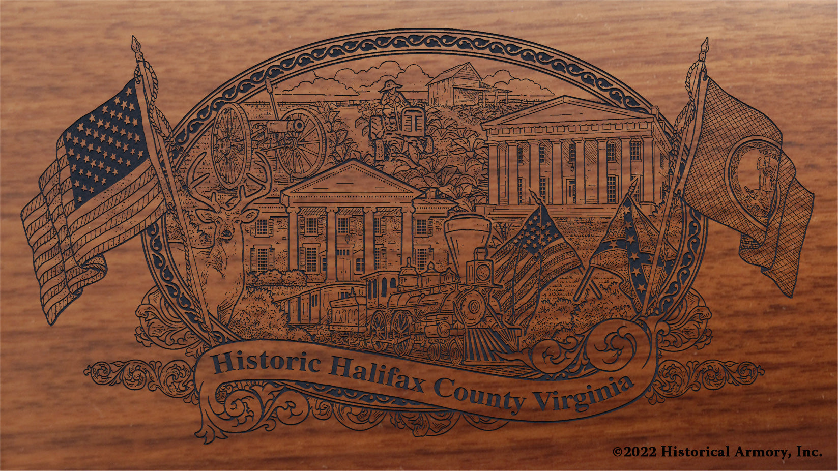 職人の手引き書　ヘンリー・ラップ　アンティークパイン家具　ジクレー　額 Halifax County Virginia Engraved Rifle – Historical Armory