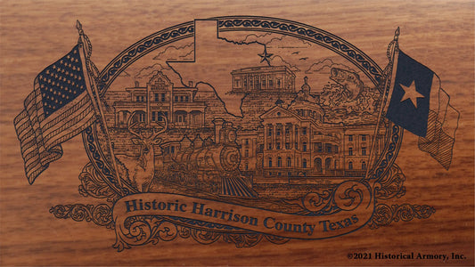 Engraved artwork | History of Harrison County Texas | Historical Armory