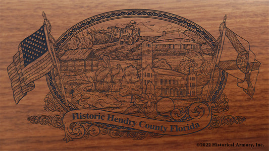 Hendry County Florida Engraved Rifle Buttstock