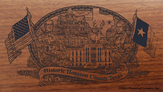 Engraved artwork | History of Houston County Texas | Historical Armory