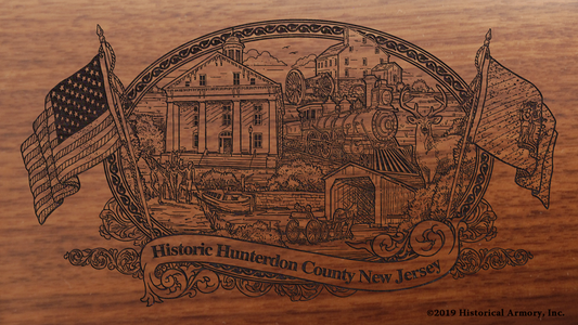Hunterdon County New Jersey Engraved Rifle