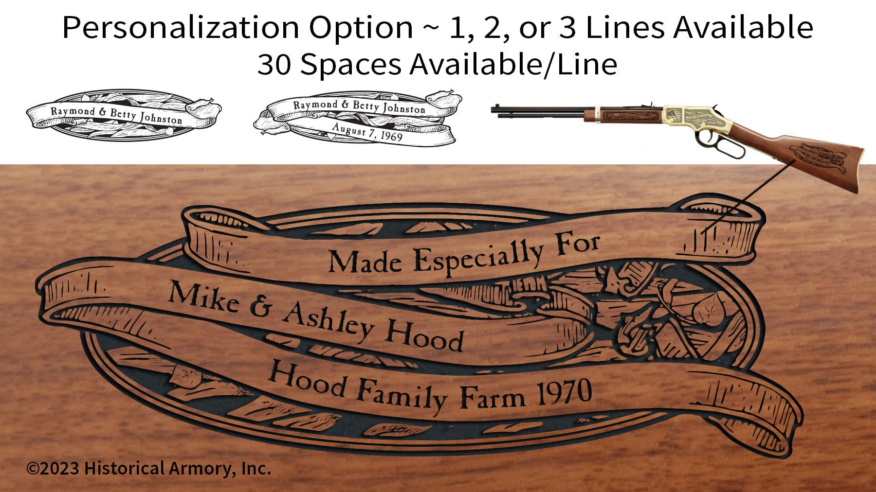 Illinois Agricultural Heritage Engraved Rifle Personalization