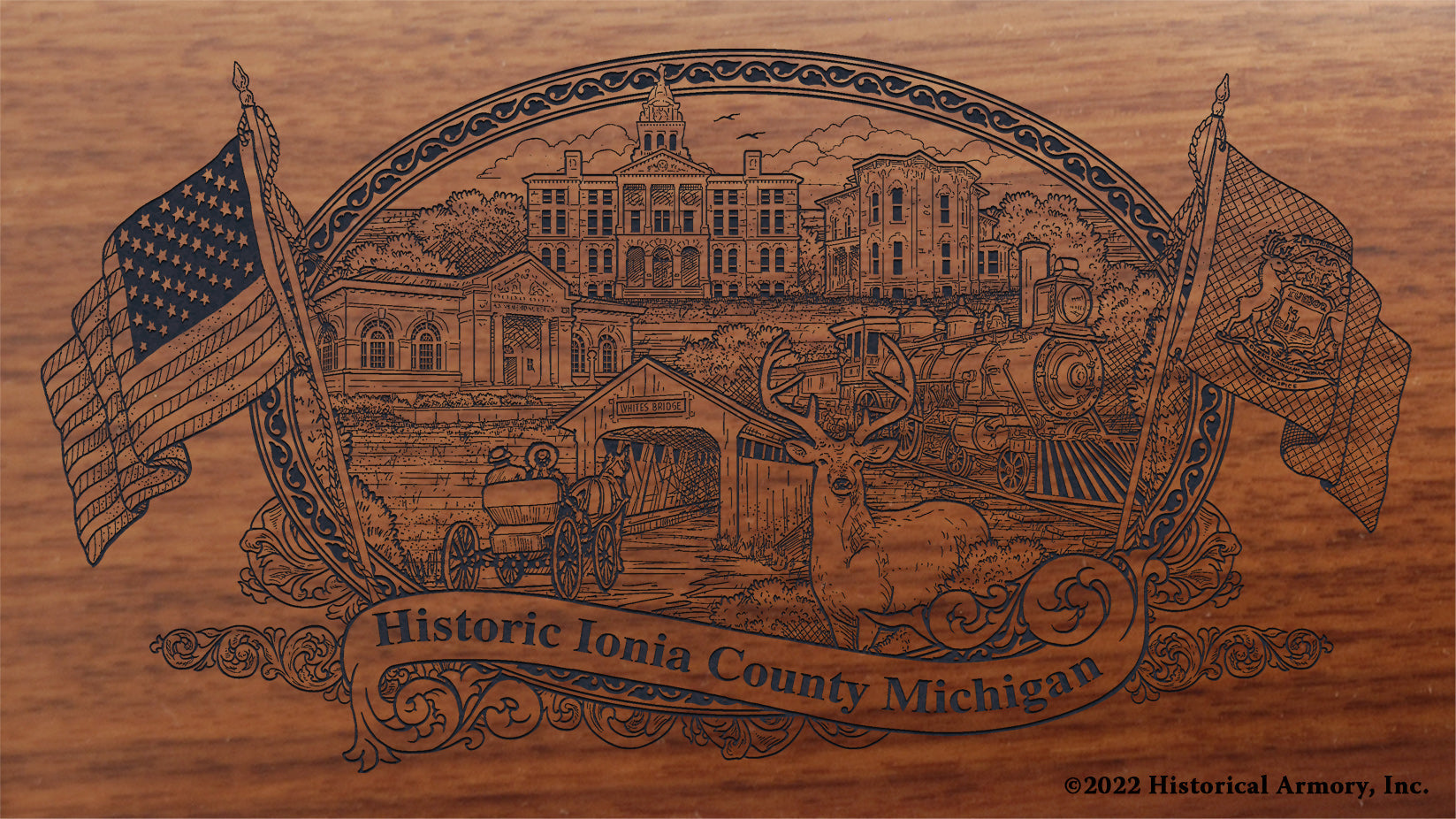 Ionia County Michigan Engraved Rifle – Historical Armory