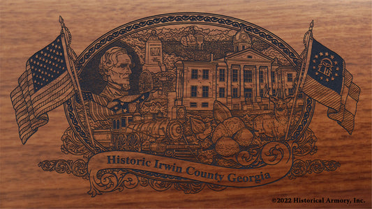 Irwin County Georgia Engraved Rifle Buttstock