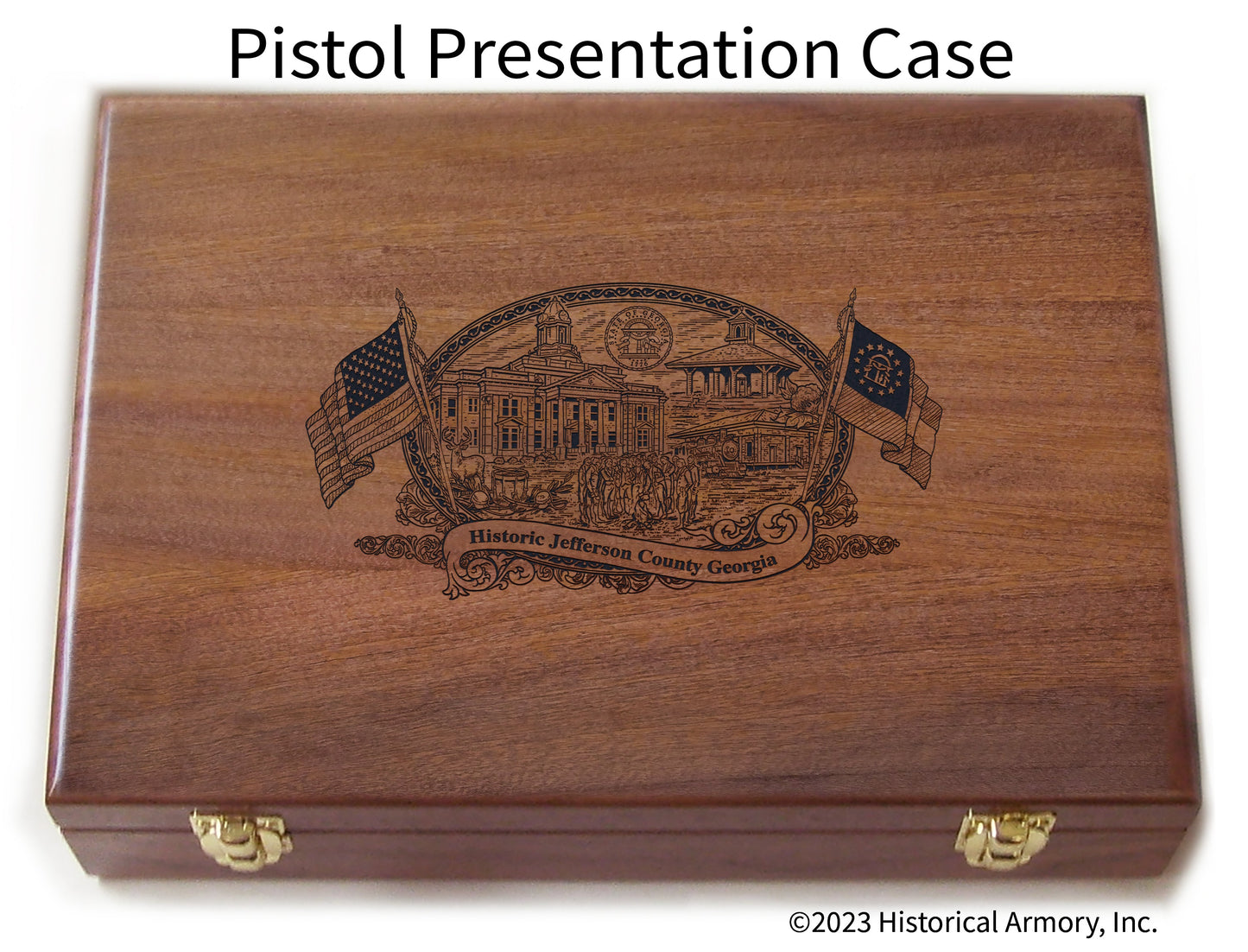 Jefferson County Georgia Engraved .45 Auto Ruger 1911 Presentation Case