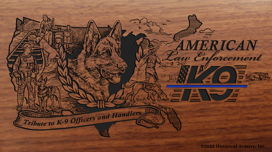 American K-9 Law Enforcement Limited Edition Engraved Rifle Buttstock