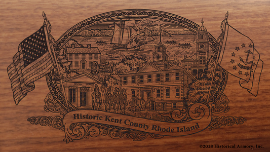 Kent County Rhode Island Engraved Rifle
