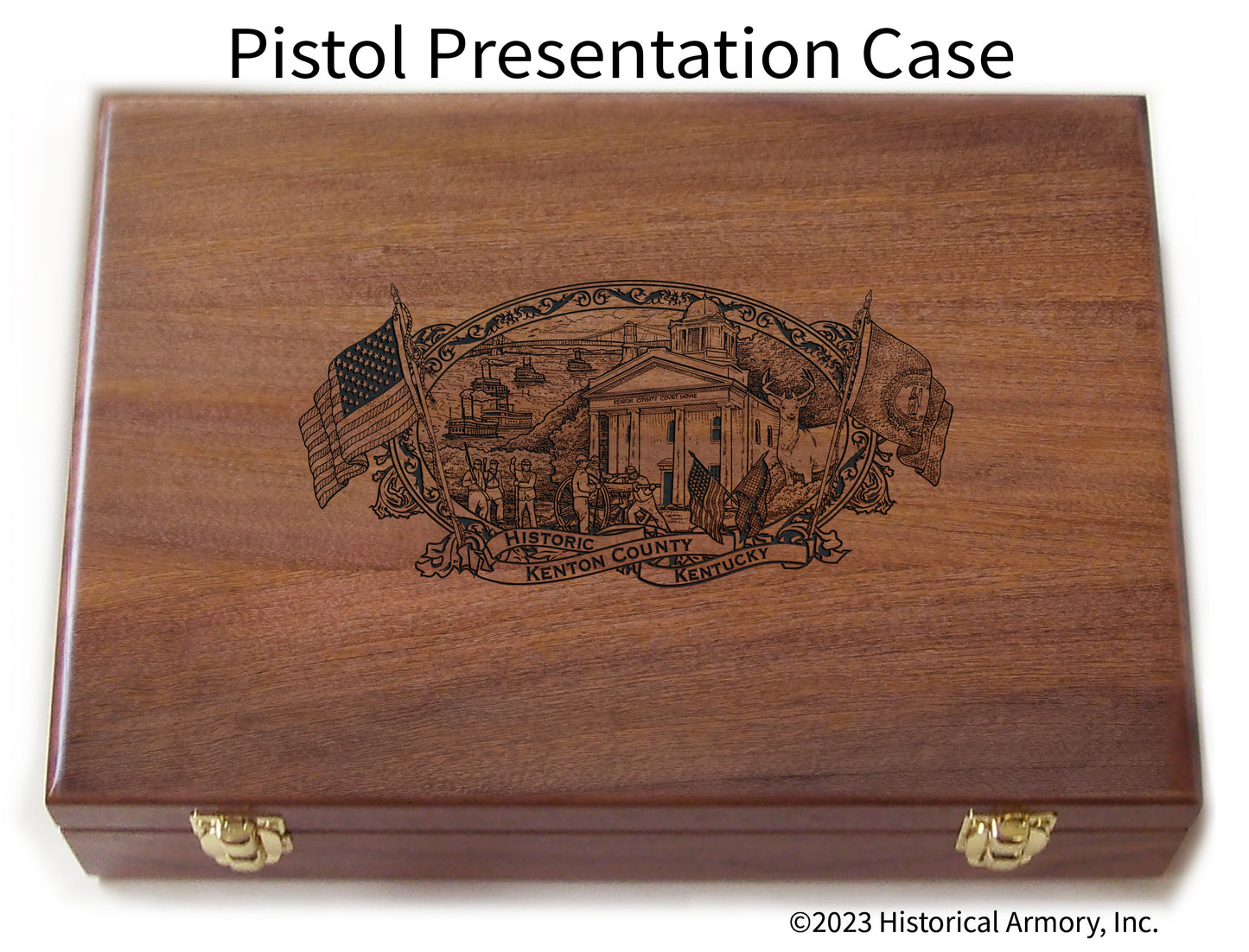 Kenton County Kentucky Engraved .45 Auto Ruger 1911 Presentation Case
