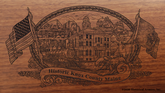 Knox County Maine Engraved Rifle