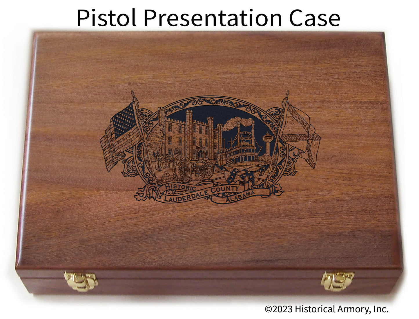 Lauderdale County Alabama Engraved .45 Auto Ruger 1911 Presentation Case