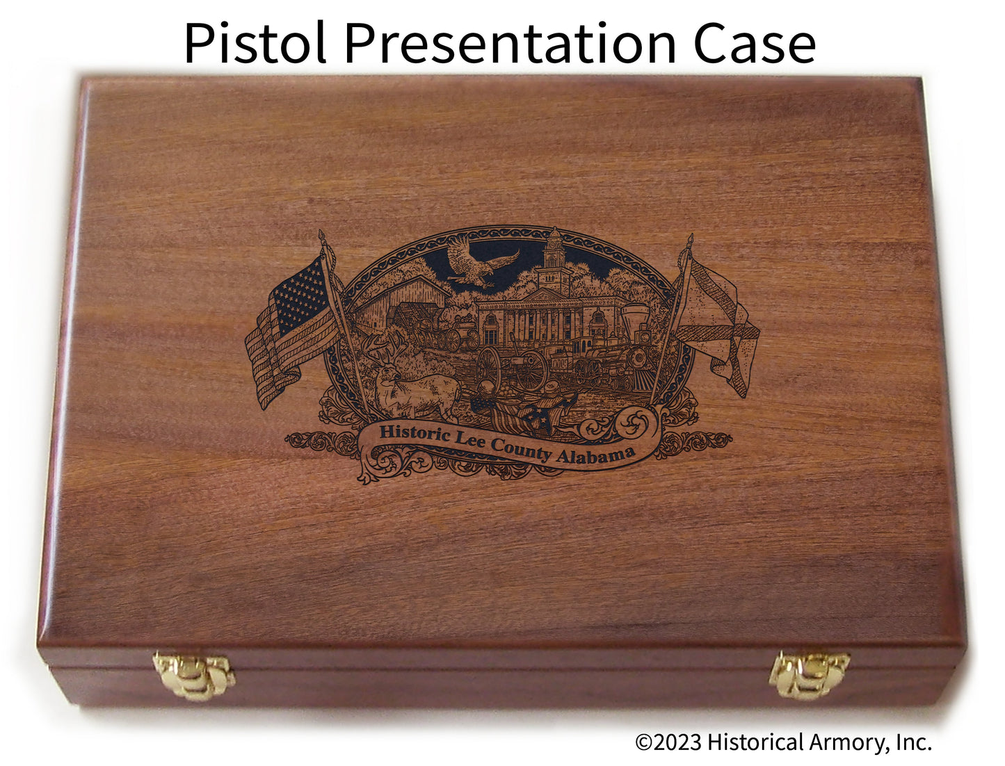 Lee County Alabama Engraved .45 Auto Ruger 1911 Presentation Case