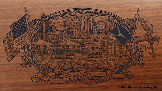 Lee County Florida Engraved Rifle Buttstock