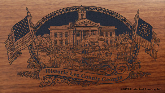 Lee County Georgia Engraved Rifle Buttstock