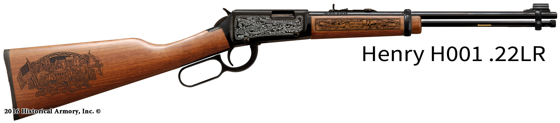 Leon County Florida Engraved Rifle