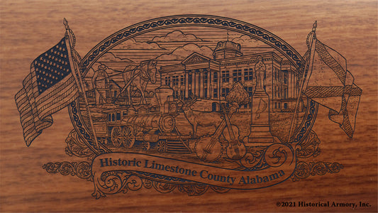 Engraved artwork | History of Limestone County Alabama | Historical Armory