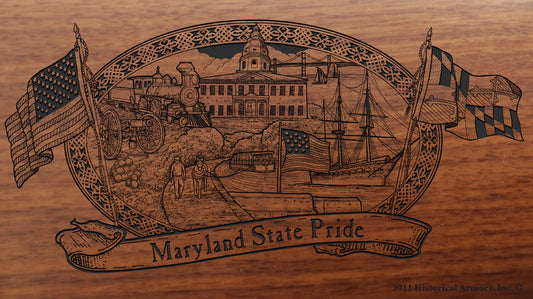 Maryland State Pride Engraved Rifle