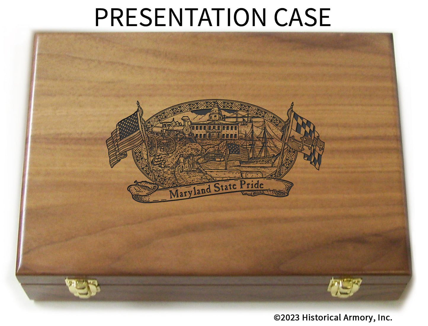 Maryland State Pride Limited Edition Engraved 1911 Presentation Case