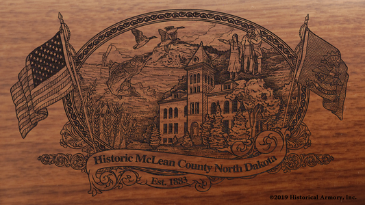 McLean County North Dakota Engraved Rifle