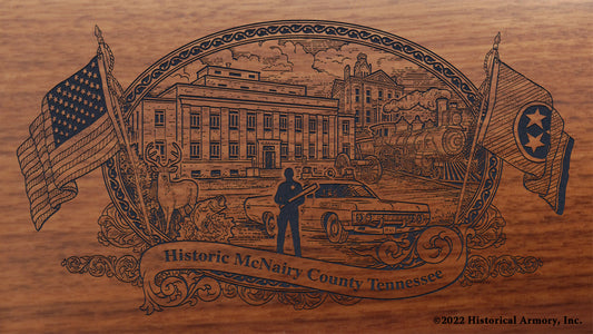 McNairy County Tennessee Engraved Rifle Buttstock