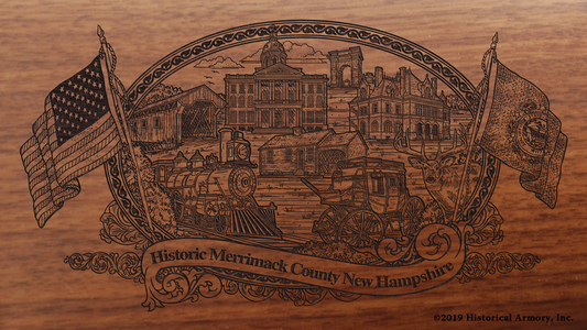 Merrimack County New Hampshire Engraved Rifle