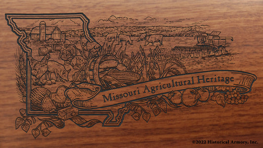 Missouri Agricultural Heritage Engraved Rifle Buttstock