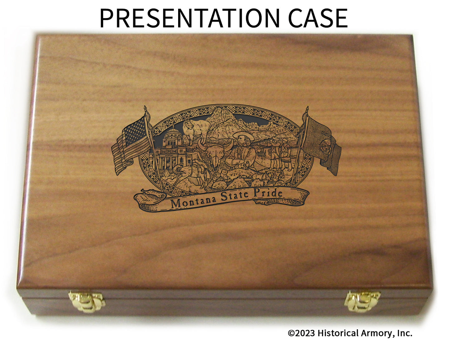 Montana State Pride Limited Edition Engraved 1911 Presentation Case