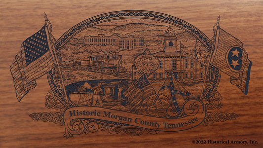 Morgan County Tennessee Engraved Rifle Buttstock