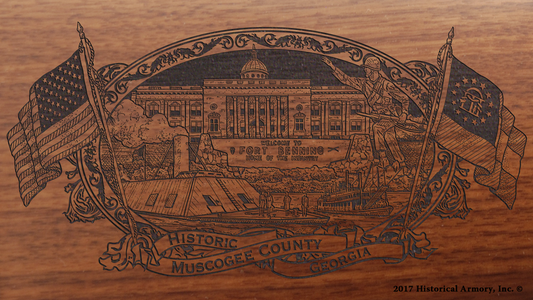 Muscogee County Georgia Engraved Rifle