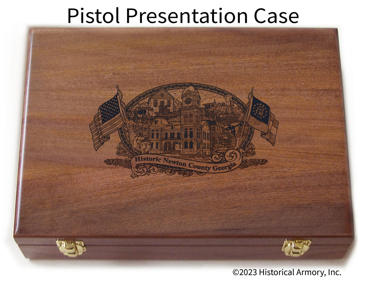 Newton County Georgia Engraved .45 Auto Ruger 1911 Presentation Case